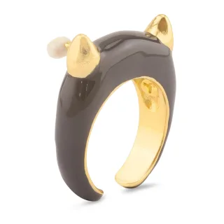 Teufel Ring vergoldet