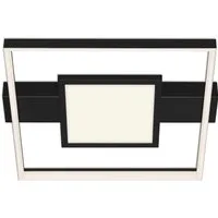 Briloner Leuchten LED Deckenleuchte LED Deckenleuchte mit Mittelbeleuchtung, schwarz, 1xLED/38W