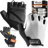Valkental Fahrradhandschuhe Fingerlose Radhandschuhe für Herren & Damen Gepolstert rutschfest, weich & atmungsaktiv