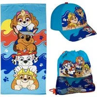 Cerda Handtuch Set PAW Patrol Handtuch-Set für Kinder Mehrteilig mit Aufbewahrungsbeutel