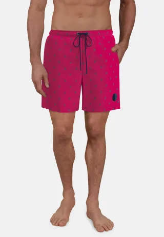 CECEBA Bodywear - Bademoden rot-mittel-allover - Gr. - 12