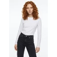 Vero Moda Langarmshirt VMPAULINA LS T-SHIRT GA JRS NOOS Baumwolle, regular fit