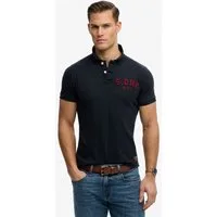 Superdry Poloshirt VINTAGE ATHLETIC POLO mit Polokragen und Knopfleiste, aus Baumwolle, Relaxed Fit
