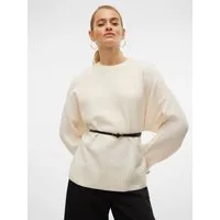 Vero Moda Strickpullover VMBOOM LS O-NECK PULLOVER GA NOOS Materialmix, loose fit