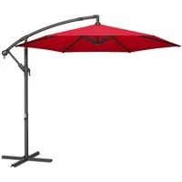 SONGMICS Sonnenschirm, Ø 300 cm,UV-Schutz UPF 50+,mit Kurbel,mit Ständer