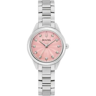 Bulova Sutton Damen Silberne Uhr 96P249