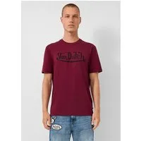 QS Kurzarmshirt T-Shirt Rundhals T-Shirt mit Frontdruck, QS x Von Dutch
