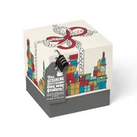 SURPRISA Geschenkbox Rätzel Geschenkbox, Geldgeschenk Verpackung & Gutschein Geschenk Box (inkl. 3-stelligem Zahlenschloss), Geschenkkarton Geschenkrätsel, 16,5 x 16,5 x 16,5 cm, farbig