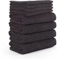 Möve Handtuch Set Superwuschel 100% Premium Cotton Baumwolle, Walkfrottier (8-St), Spar-Set, Made in Germany, Handtuch Set mit Bordüre, einfarbig, weich