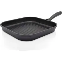 Krüger Steakpfanne Aluguss Grill-/ Steakpfanne LEIPZIG, 28 x 28 cm, Aluminiumguss (1-tlg), hochwertige Antihaft-Versiegelung