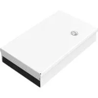 LWL Unibox zur Wandmontage, IT-Schrank hellgrau, Kompakte Spleißbox