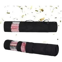 relaxdays Aufbewahrungsbox Geschenkpapier Aufbewahrung 2er Set, schwarz