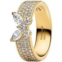Pandora Fingerring DamenFunkelnder breit Goldfarben