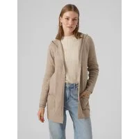 Vero Moda Strickjacke VMDOFFY LS OPEN HOOD CARDIGAN GA NOOS Materialmix, regular fit