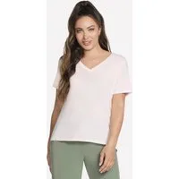 Skechers T-Shirt mit V-Ausschnitt, kurzärmlig, ultraleicht, atmungsaktiv