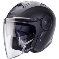 Caberg Motorradhelm Caberg Soho Jethelm matt-schwarz (1er Set), jethelm für motorrad