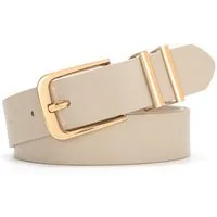 Zaewry Taillengürtel Damen Echtledergürtel, modischer Gürtel mit goldener Schnalle (1-St) geeignet für Jeans, Hosen und Kleider