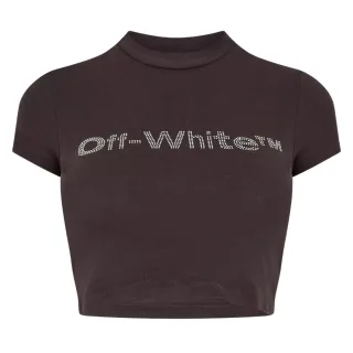 Off-white Bling Bounce 90s Fit Tee Dunkelgrau