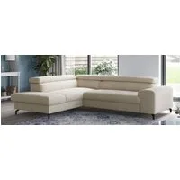 COTTA Ecksofa Aura L-Form, B: 260 cm, mit Bettfunktion, Bettkasten & Kopfteilverstellung
