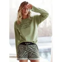 LASCANA Sweatshirt mit Statement Druck, Loungewear
