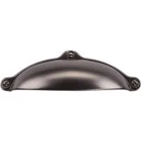 SO-TECH® Möbelgriff Muschelgriff ERIKA BA 64 mm - incl. Schrauben, Edelstahloptik gebürstet - inkl. Schrauben