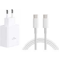 Ventarent 45W USB-C Schnellladegerät mit Ladekabel für Apple iPhone 17/16/15 USB-Ladegerät (3000 mA, Set, 2-tlg., 45W Netzadapter + USB-C Ladekabel (1m), Fast Charge, Power Delivery (PD), PPS)