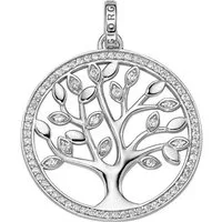 GIORGIO MARTELLO MILANO Kettenanhänger Lebensbaum mit Zirkonia, Silber 925