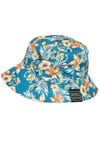 King Kerosin Herren Bucket Hat Floral & Pin-Ups mehrfarbig