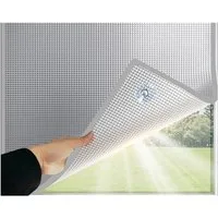Agger Sonnenschutz-Fensterfolie Sichtschutz für Fenster – UV- und Wärmeisolierung, reflektierende Aluminiumfolie mit Saugnapf für Zuhause, Büro, Garage
