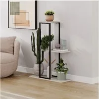 Decortie Regal Vetra, Moderner Pflanzenständer, Mehrzweck H90 cm x B69 cm x T23,3 cm