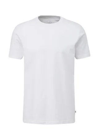 Q/S designed by - T-Shirt mit Rundhalsausschnitt weiß - Gr. - XL