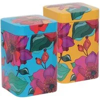 MediMuc Teedose 2er Set Poppy, (Dosen, 2er Set Poppy), Teedose, Gewürzdose, Motivdose, Dosen Set