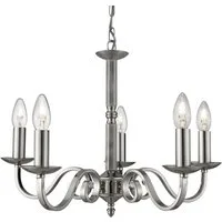 Searchlight Kronleuchter Richmond 5Lt Pendant, Leuchtmittel wechselbar