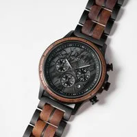Holztick Bavaria Chronograph Alois ALOIS, Ziffernblatt aus Marmor