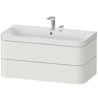 Duravit Happy D.2 Plus c-shaped Set wandhängend Nordic Weiß Seidenmatt 975x490x480 mm - HP4348E3939 HP4348E3939