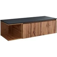 BASIC by Balculina Waschbeckenunterschrank Loris BxHxT 120x34x47 cm (1-St) Breite 120cm, Softclose, L/R montierbar