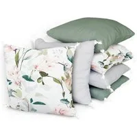 Amilian Bettnestchen 210 cm (6 Polster ca. 35 x 35 cm) Bettumrandung - Umrandungen, (Kissen als Nestchen, Kantenschutz), Umrandungen