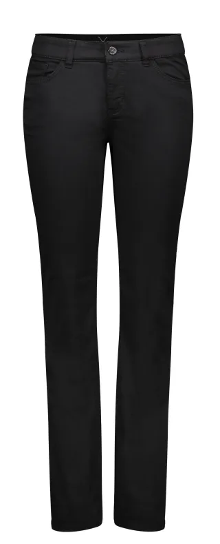 MAC - MAC JEANS - DREAM, Super stretch fade out satin schwarz - Gr. - 36/32