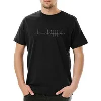 Urban Backwoods Print-Shirt Heartbeat Gear Shift Herren T-Shirt race Racing Car Driver Rennfahrer (1-tlg) Auto Petrol Head Rennen