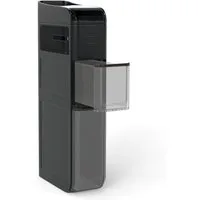 COSTWAY Badkommode, Nischenschrank schmal mit 2 Schubladen, Taschentuchbox, Rollen