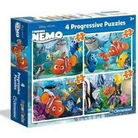 Clementoni® Puzzle 4x Supercolor Kinderpuzzle - Findet Nemo, Puzzleteile
