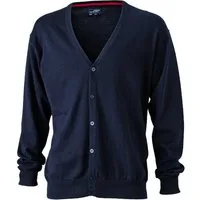 Daiber Cardigan JN 661 Herren V-Neck Cardigan Leichte Strickqualität