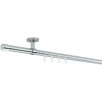 SN DECO GROUP Gardinenstange Innenlaufgarnitur Brest, Ø 19 mm, 1-läufig, Fixmaß, Verschraubt, Aluminium, Komplettset