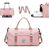 ibettertec Reisetasche Faltbare Reisetasche Gepäcktasche Große Weekender Übernachtungstasche, Urlaubstasche Wasserdicht Sporttasche für Herren Damen