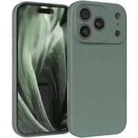 EAZY CASE Handyhülle für Apple iPhone 17 Pro Hülle Silikon 6,3 Zoll, Schutzhülle mit Kameraschutz stoßfest telefonhülle Matt Dunkelgrün