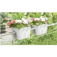 KHW Balkonkasten Flowerclip XXL (Set, 2 St), BxTxH: 57,5x27,7x27 cm