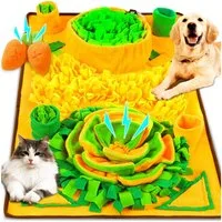 Ophy Tier-Intelligenzspielzeug Schnüffelmatte in Karottenform – rutschfest, interaktives Intelligenzspielzeug für Hunde (große, mittlere & kleine Rassen) sowie für Katzen (1-tlg)
