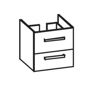 Artiqua 414 Waschtischunterschrank für Legato 415160 Riviera Eiche quer NB, 414-WU2L-V132-7180-438 414-WU2L-V132-7180-438