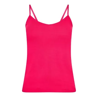 Puma - Top für Damen, V-Ausschnitt, gerippt (Pink)