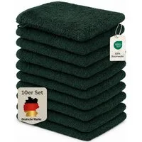 Komfortec Waschhandschuh 10er Set, Waschlappen, Saugfähig & Hautfreundlich, (Set, 10-St), Weich, 100% Baumwolle, 16x21 cm